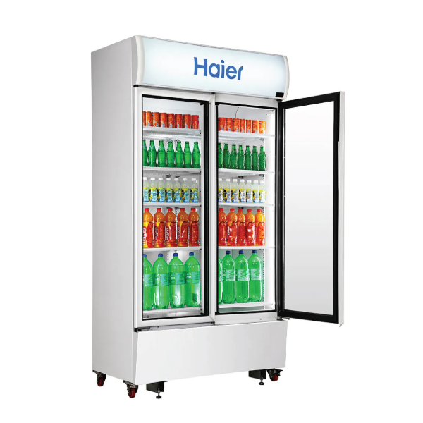Buy Haier 1050 L HVC-1050GHC Double Door Visi Cooler - Vasanth & Co