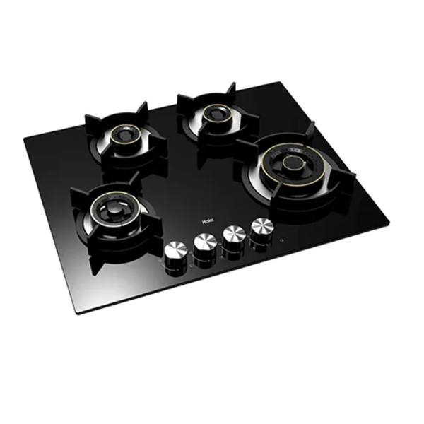 Buy Haier 4 Brass Burner HIC-654FCF-O 65cm Hybrid - Hob Gas Stove - Vasanth & Co