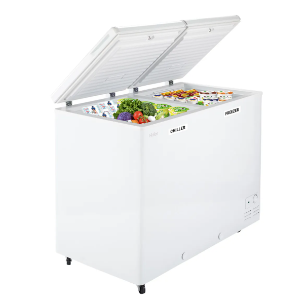 Buy Haier 385 L HFC-385CM5 Combo chest freezer with two separate compartment - Vasanth & Co