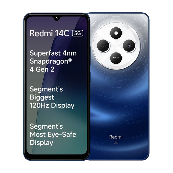 Buy Redmi 14C 5G 6+128GB blue Mobile - Vasanth & Co