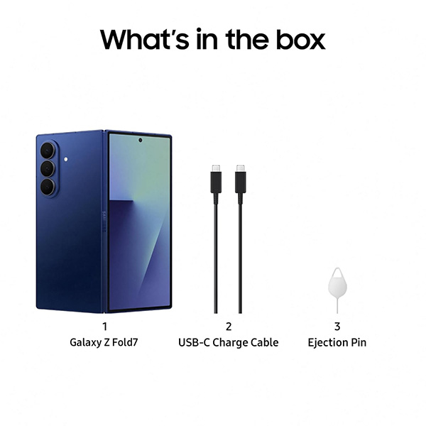 Buy Samsung Fold 7 12GB 512GB Navy F966BDBG Mobiles - Vasanth & Co