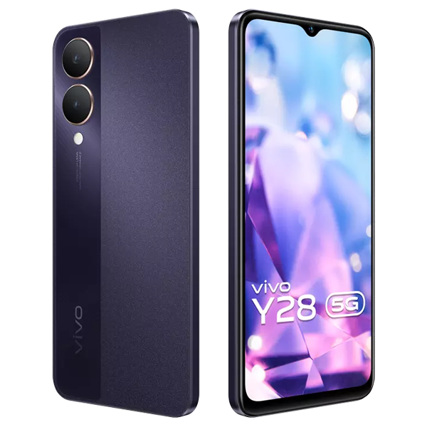 Buy Vivo Y28 5G 8GB+128GB Crystal Purple Mobile Phone - Vasanth & Co