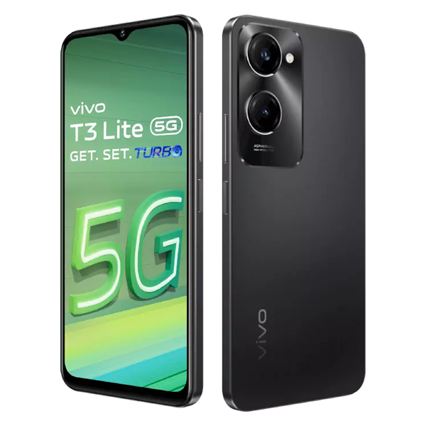 Buy Vivo T3 Lite 5G 6GB+128GB Majestic Black Mobile Phone - Vasanth & Co