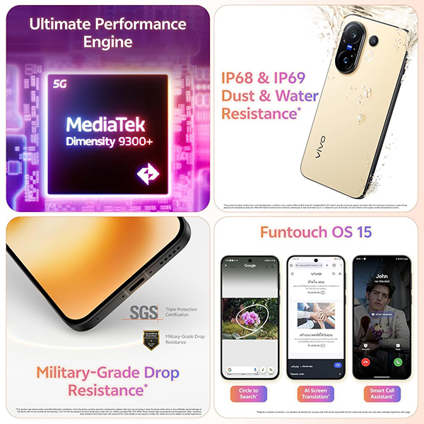 Buy Vivo X200 FE 16GB + 512GB Amber Yellow Mobile Phone - Vasanth & Co