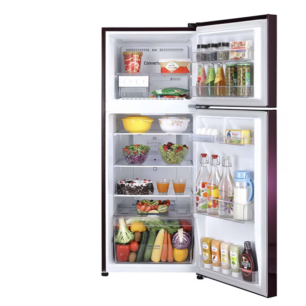 Buy LG 240 L 2 Star GL-S292SRWY Red Water Lily Frost Free Double Door Refrigerator – Vasanth & Co