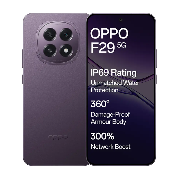 Buy Oppo F29 5G 8GB 128GB Solid Purple Mobile Phone – Vasanth & Co