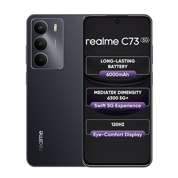 Buy Realme C73 5G 4GB 64GB Onyx Black Mobile Phone – Vasanth & Co
