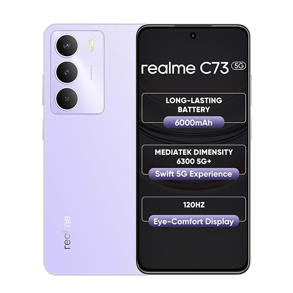 Buy Realme C73 5G 4GB 128GB Crystal Purple Mobile Phone – Vasanth & Co
