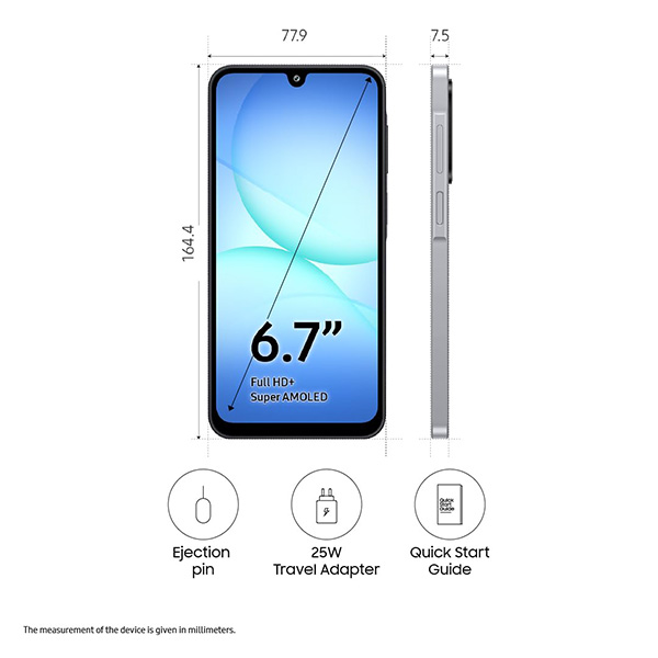 Buy Samsung A17 5G 8GB 128GB A176BZAM Gray Mobiles - Vasanth & Co