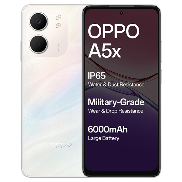 Buy Oppo A5X 5G 4GB 128GB White Mobile Phone - Vasanth & Co
