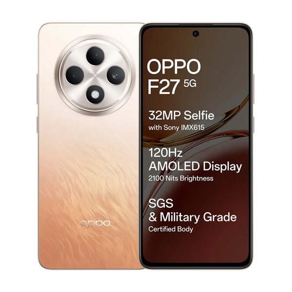 Buy Oppo F27 5G 8GB 256GB Amber Orange Mobile Phone - Vasanth & Co