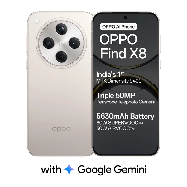 Buy Oppo Find X8 5G 12GB 256GB Star Grey Mobile Phone - Vasanth & Co