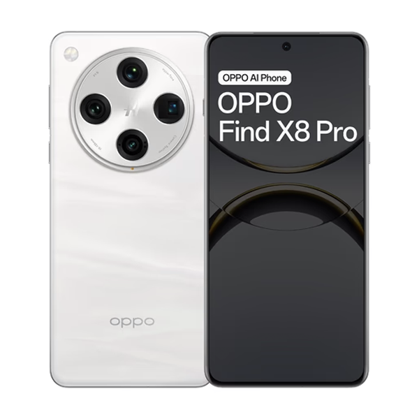 Buy Oppo Find X8 Pro 5G 16GB 512GB Pearl White Mobile Phone - Vasanth & Co