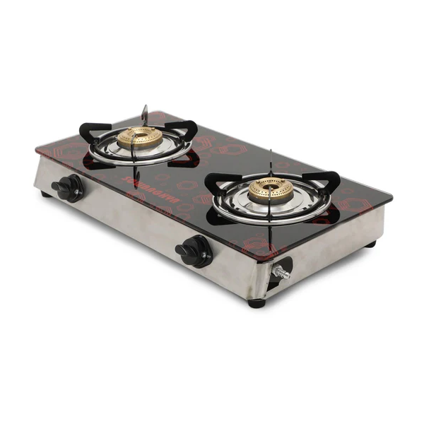 Buy Sowbaghya Compact 2 Burner Glass Top Gas Stove – Vasanth & Co