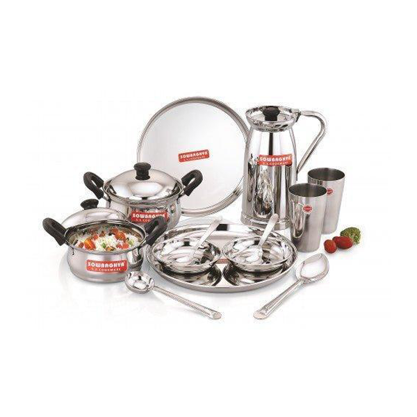 Buy Sowbaghya 15Pcs Dinner Set – Vasanth & Co