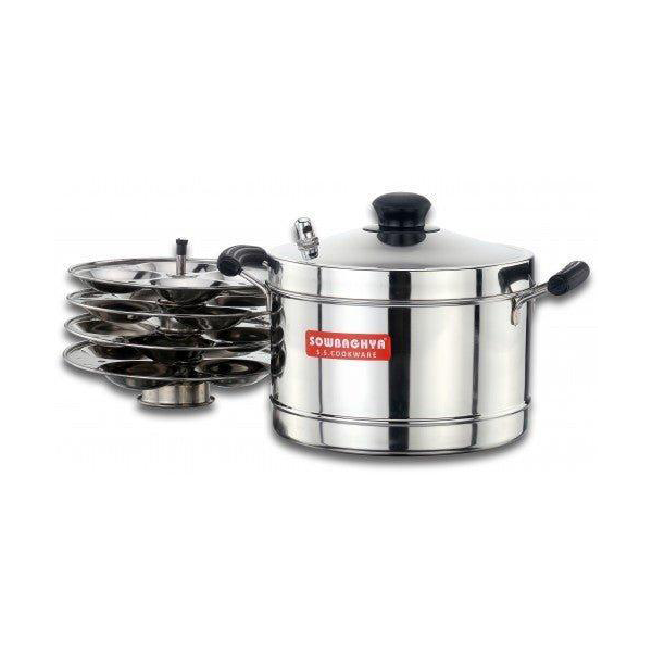 Buy Sowbaghya Ultima IB SS Idly Cooker (4 Plates) – Vasanth & Co