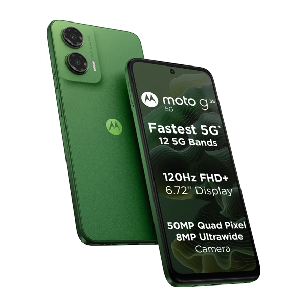 Buy Motorola G35 5G 8GB 128GB Leaf Green Mobile Phone - Vasanth & Co