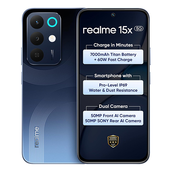 Buy Realme 15X 5G 8GB 128GB Marine Blue Mobile Phone - Vasanth & Co