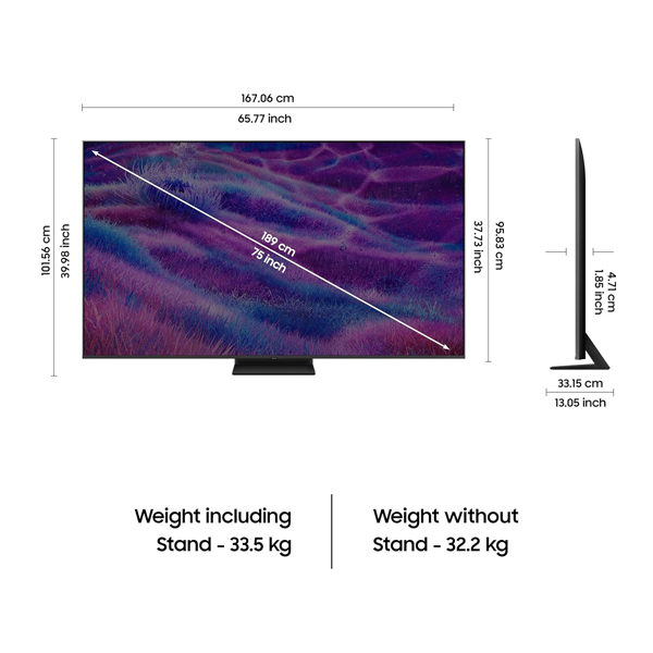Buy Samsung 75-inch 1.91 m 75QN80FA Neo QLED 4K Smart TV - Vasanth & Co