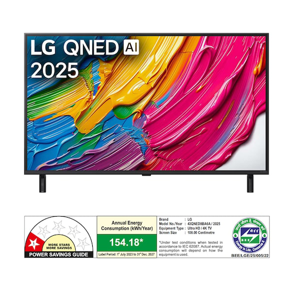 Buy LG 108cm 43 inch 43QNED8BA6A Smart TV - Vasanth and Co