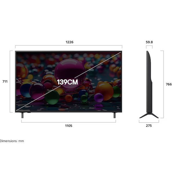 Buy LG 139cm 55 inch 55UA83006LA 4K UHD AI TV - Vasanth and Co