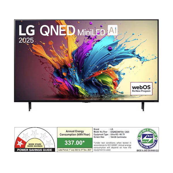 Buy LG 164cm 65 inch 65QNED90T6A QNED MiniLED AI TV - Vasanth and Co