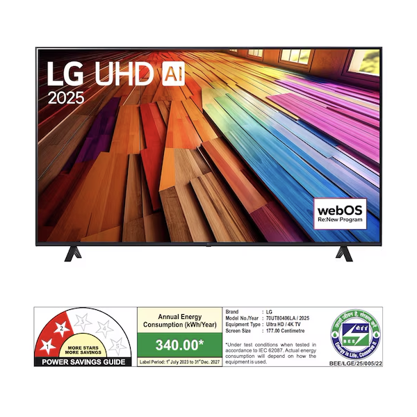 Buy LG 177cm 70 inch 70UT80406LA 4K UHD AI TV - Vasanth and Co