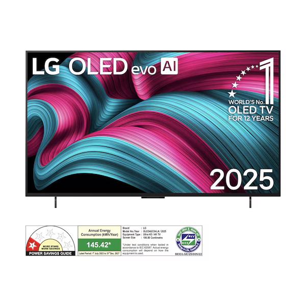 Buy LG 106cm 42 inch OLED42C54LA 4K OLED evo AI TV - Vasanth and Co