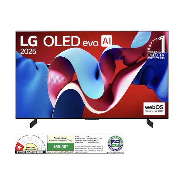 Buy LG 106cm 42 inch OLED42C44LA 4K OLED AI TV - Vasanth and Co