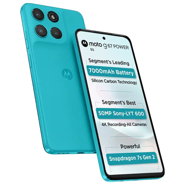 Buy Motorola G67 Power 8GB 128GB Curacao Blue Mobile Phone – Vasanth and Co