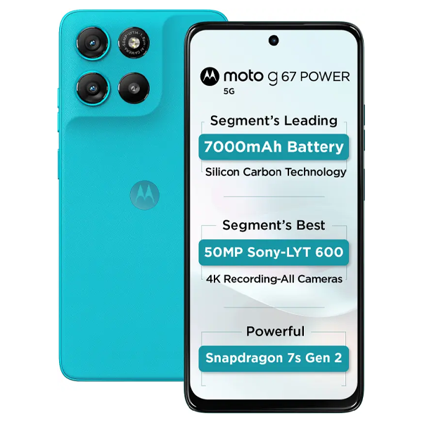 Buy Motorola G67 Power 8GB 128GB Curacao Blue Mobile Phone – Vasanth and Co