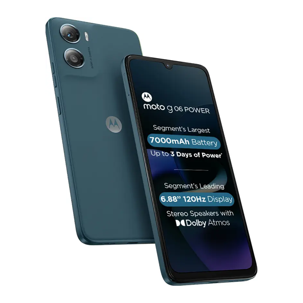 Buy Motorola G06 Power 4GB 64GB Tapestry Mobile Phone – Vasanth and Co