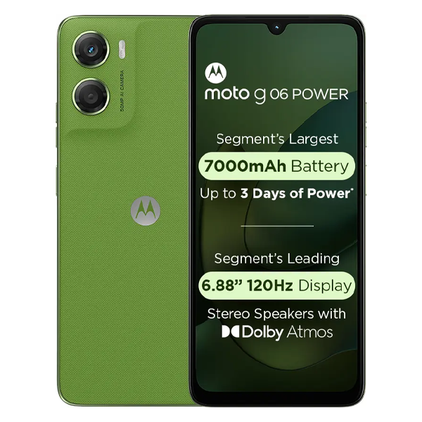 Motorola G06 Power 4 GB RAM 64 GB Pantone Tendril Mobile Phone  – Vasanth and Co 