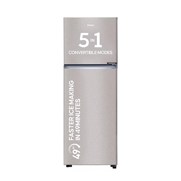 Buy Haier 240L 2 Star HRF-2902IBBS-P Flat Door Brushline Silver Frost Free Double Door Refrigerator – Vasanth and Co