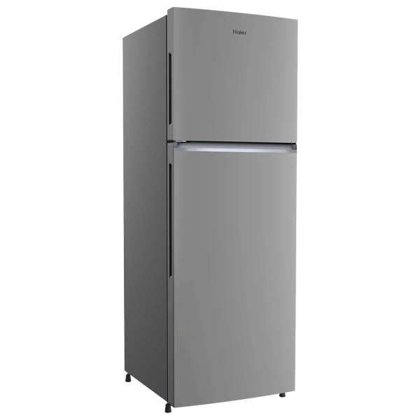 Buy Haier 240L 2 Star HRF-2902IEBS-P Flat Door Brushline Silver Frost Free Double Door Refrigerator – Vasanth and Co