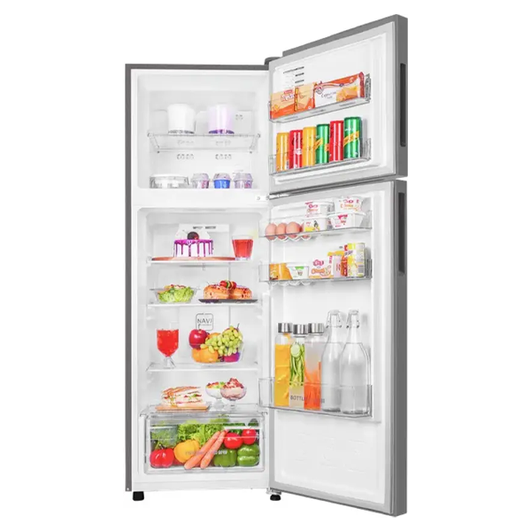 Buy Haier 240L 2 Star HRF-2902IEBS-P Flat Door Brushline Silver Frost Free Double Door Refrigerator – Vasanth and Co