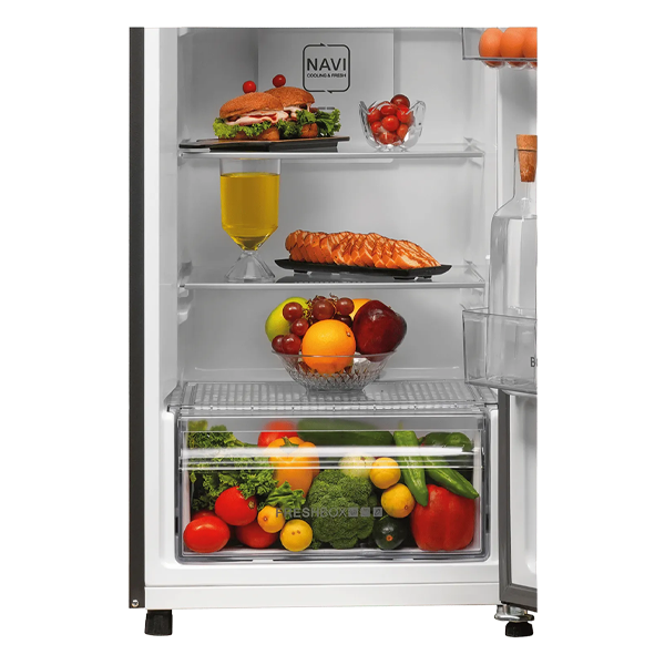 Buy Haier 268L 2 Star HRF-3182IBNS-P Flat Door Nickel Steel Frost Free Double Door Refrigerator – Vasanth and Co