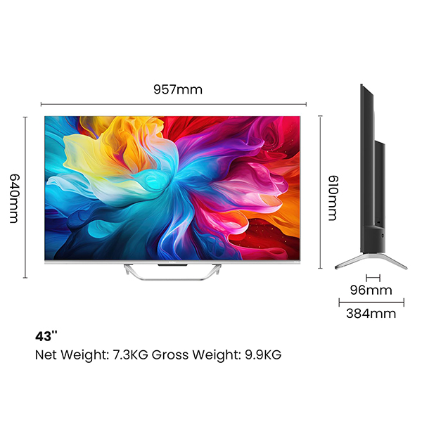 Buy Haier 43 inch 108 cm 43S800QT-P QLED Series 4K Smart Google TV – Vasanth and Co