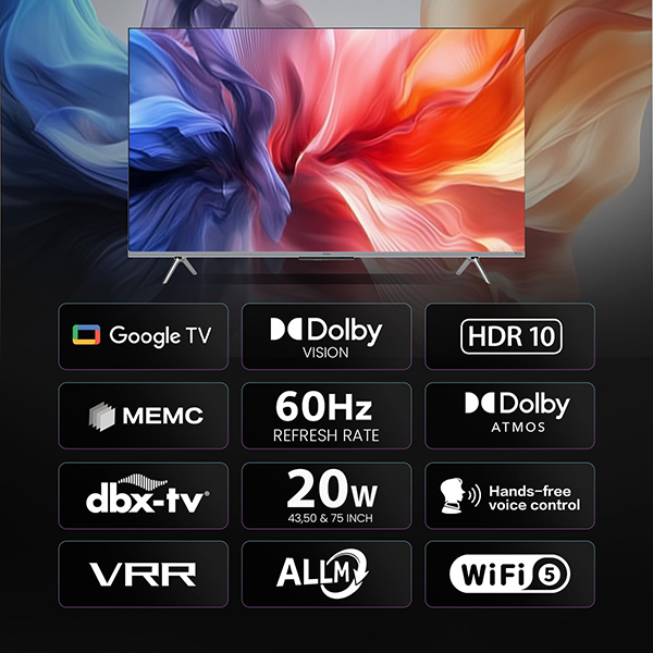 Buy Haier 75 inch 189 cm 75P7GT-P 0004K Ultra HD Smart Google TV – Vasanth and Co