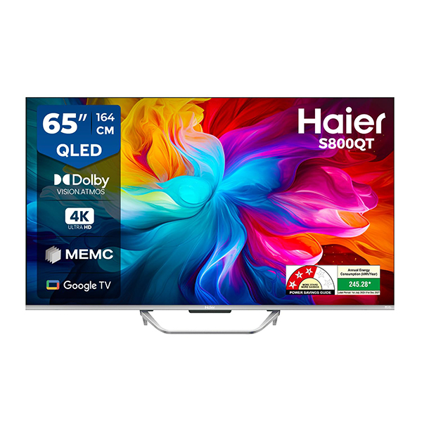 Buy Haier 65 inch 164 cm 65S800QT-P 4K Smart Google QLED TV – Vasanth and Co