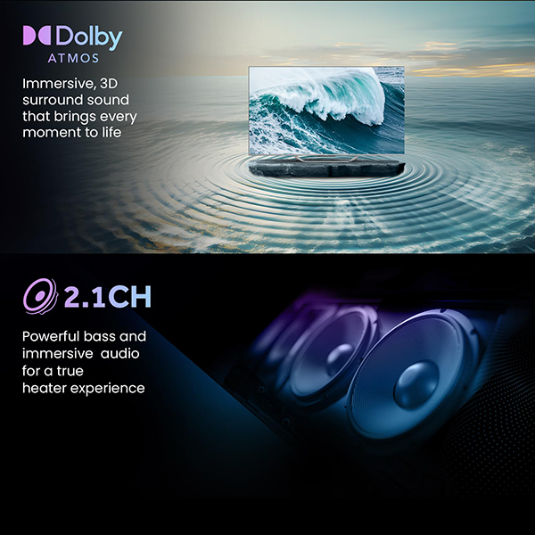 Buy Haier 85 inch 216 cm 85S800QT-P with Dolby Vision Atmos QLED Google TV – Vasanth and Co