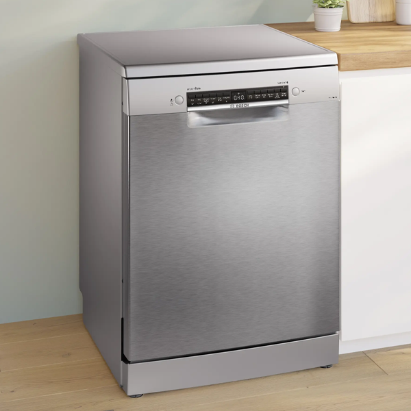 Buy Bosch 60 cm SMS6HVI00I Brushed Steel Anti-Fingerprint Free-standing Dishwasher – Vasanth and Co