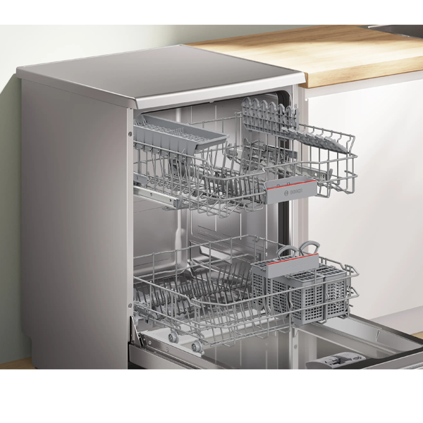 Buy Bosch 60 cm SMS6IKI01I Brushed Steel Anti-Fingerprint Free Standing Dishwasher – Vasanth and Co