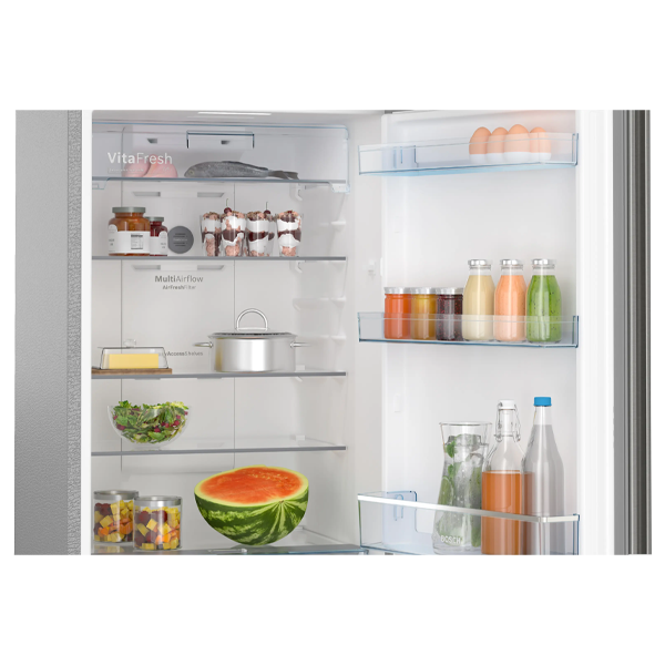 Buy Bosch 358L 2 Star CTC35S02NI Shiney Silver Frost Free Double Door Refrigerator – Vasanth and Co