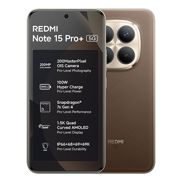 Buy Redmi Note 15 Pro+ 5G 8 GB + 256 GB Coffee Mocha Mobile – Vasanth and Co