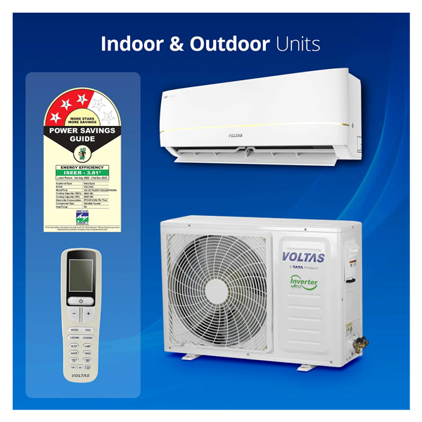 Buy Voltas 1.5 Ton 3 Star 183V Vectra Zenith Gold Inverter Split AC – Vasanth and Co