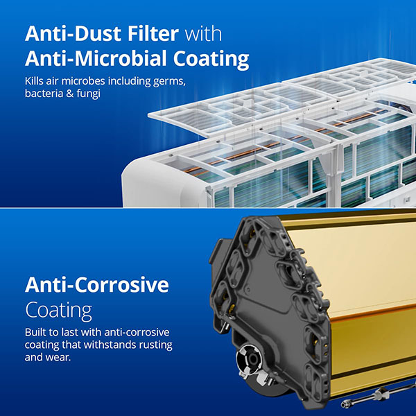 Buy Voltas 1.5 ton 3 star 183V Vertis Smart Elite Gold inverter Split AC – Vasanth and Co