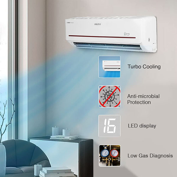 Buy Voltas 1.5 Ton 3 star SAC 183 Vectra Prism Fixed Speed Split AC – Vasanth and Co
