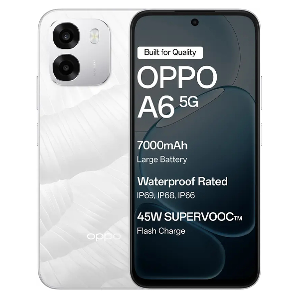 Buy Oppo A6 5G 4 GB RAM 128 GB Ice White Mobile Phone – Vasanth and Co