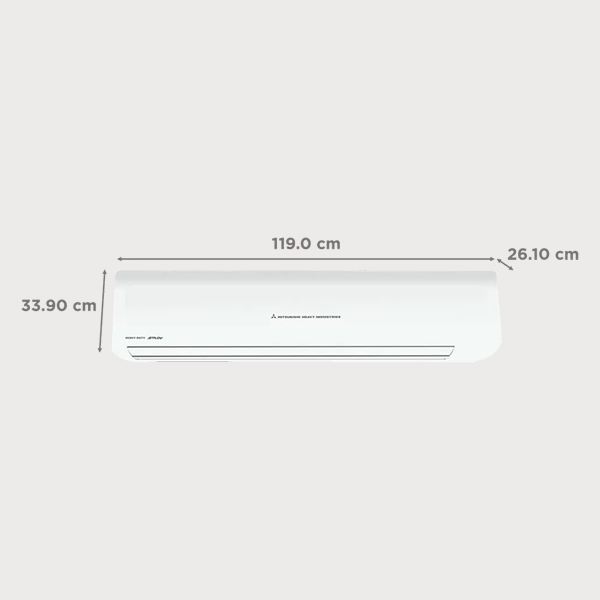 Buy Mitsubishi 1.95 Ton 2 Star SRK24CW-S6 White Fixed Speed Split Air Conditioner – Vasanth and Co